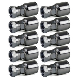 10 Pack Erie Tools FJX-04-06 1/4" Hose x 3/8" JIC 37° Female Swivel Hydraulic Hose Fitting
