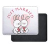 Fabulous Mauspad aus Kunstleder Just Married Newlywed Anniversary Celebration Gift