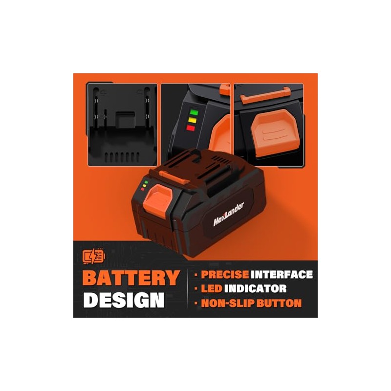 MAXLANDER 4.0Ah Lithium Rechargeable Battery, 20V Battery (Not Compatible with