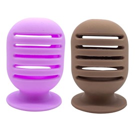 2piezas Soporte De Esponja De Maquillaje Contenedor De Silicona Para Esponjas De Belleza