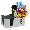 Plastic Chrome Bar Caddy | bar@drinkstuff Chrome Effect Plastic Bar Caddies Bar Storage, Napkin Holder, Straws, Stirrers & Cocktail Accessories Holder