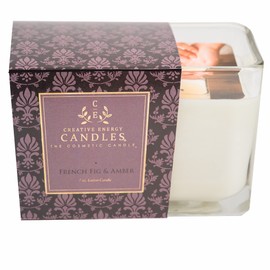 Creative Energy Candle - 2-in-1 Soy Lotion Candle (French Fig and Amber)