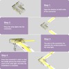 MIWISE 10mm Connectors Kit for 3-Pin CCT COB LED Strip,