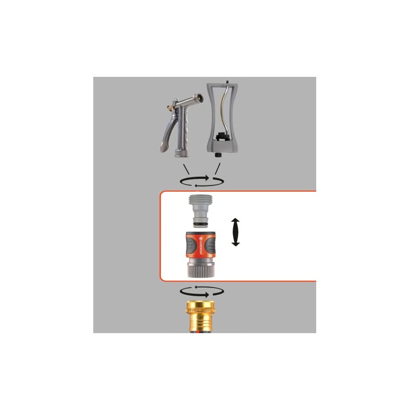 Gardena 6944 Accessory-End Quick Connector Set, for Any 5/8 Inch
