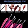 PATIKIL Arrows Spin Vanes, 50 Pack 1.8 Inch Plastic Arrow