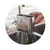HOME&I Silverware Drying Basket, Hanging Rectangular Utensil Holder with 2