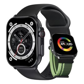 Smartwatch Reloj Inteligente Bluetooth Llamada Filwans Gts 2.01 Amoled Pantalla Mujer Hombre Smartwatch Color Negro