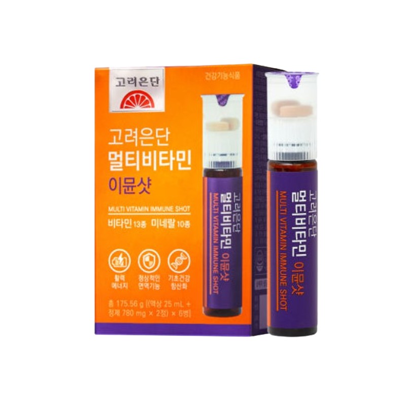 Goryeo Eundan Korea Eundan Multivitamin Immune Shot 6 bottles of