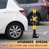 Zonon 2 Pcs Spring Parking Post Folding Heavy Metal Parking
