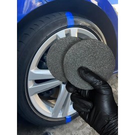 10 Piezas Esponjas Redondas Detallar Autos Armor All Cera Negro