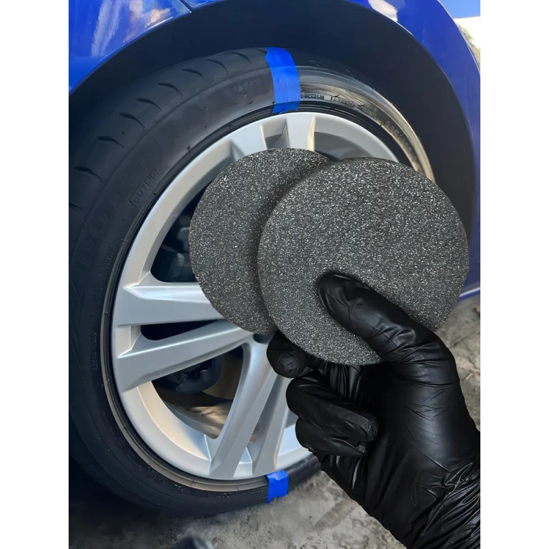 10 Piezas Esponjas Redondas Detallar Autos Armor All Cera Negro
