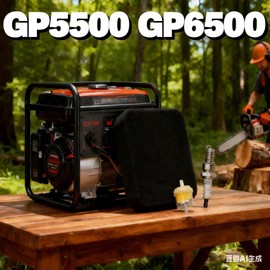 SGBTB Air Filter with Spark Plug Fuel Filter for Generac GP5500 GP6500 GP6500E GP7500 GP7500E GP8000E H5500 H7500 RS5500 RS7000E Generator