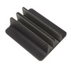 Vertical Laptop Stand Aluminum Alloy Double Dock Black Multifunctional Cooling
