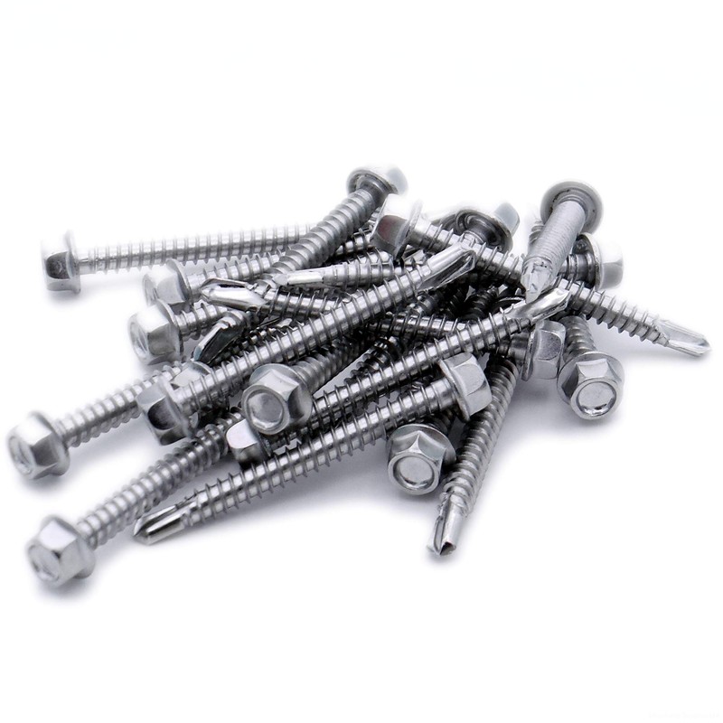 No.8 x 1.3 (4.2mm x 32mm) Hex Self-Drilling Screw (Flanged)