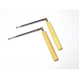 Set of 2 dowsing rods Telescopic divining Spirit Hunters Steel 27 cm (10,5 in)