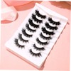 SAFIGLE Full False Eyelashes 7 Pairs Pack Natural Look Comfortable