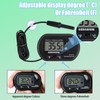 2-Pack Digital Aquarium Thermometers with Probe & Suction Cup -