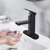 Grifería Banna Negro Monocomando Para Baño Acero Inoxidable Mate
