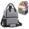 Teamoy Breast Pump Bag Tote with Cooler Compartment for Breast