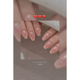 tip-tipnail tip - (Basic) Almond Egg / tip-tipnail tip - (기본) 아몬드에그