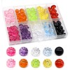 OELFFOW 100pcs Transparent Crystal Button for Children's Candy Sweater, Shirt,