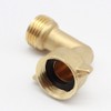 Garden Brass Hose Connector, 90° Elbow Adapter, 3/4" Male to