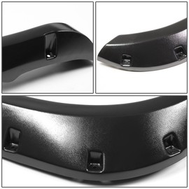 Auto Dynasty Fender Flares Compatible with Dodge Ram 1500 2500 3500 2002-2009, Wheel Flares Set Paintable Grain Textured Black Factory Style, 4Pcs 2002 2003 2004 2005 2006 2007 2008 2009