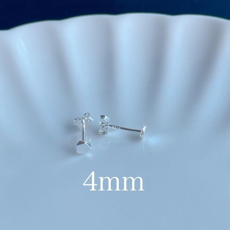 Pierced Earrings, Extremely Small, Small, Inconspicuous, Deluxe, Simple, Horn, Transformation,