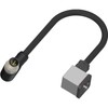 M12 A-Coded 3-PIN Male Angled to Valve Connector, Pack of 1, MFR: 2305687