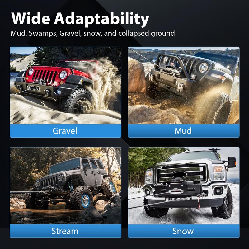 TFGCSG 3500LBS Winch, 3500LBS ATV UTV Truck winch, 12V 3500LBS