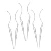 BIUDECO 6pcs Acrylic Eyelash Holder False Eyelash Applicator Tool Portable