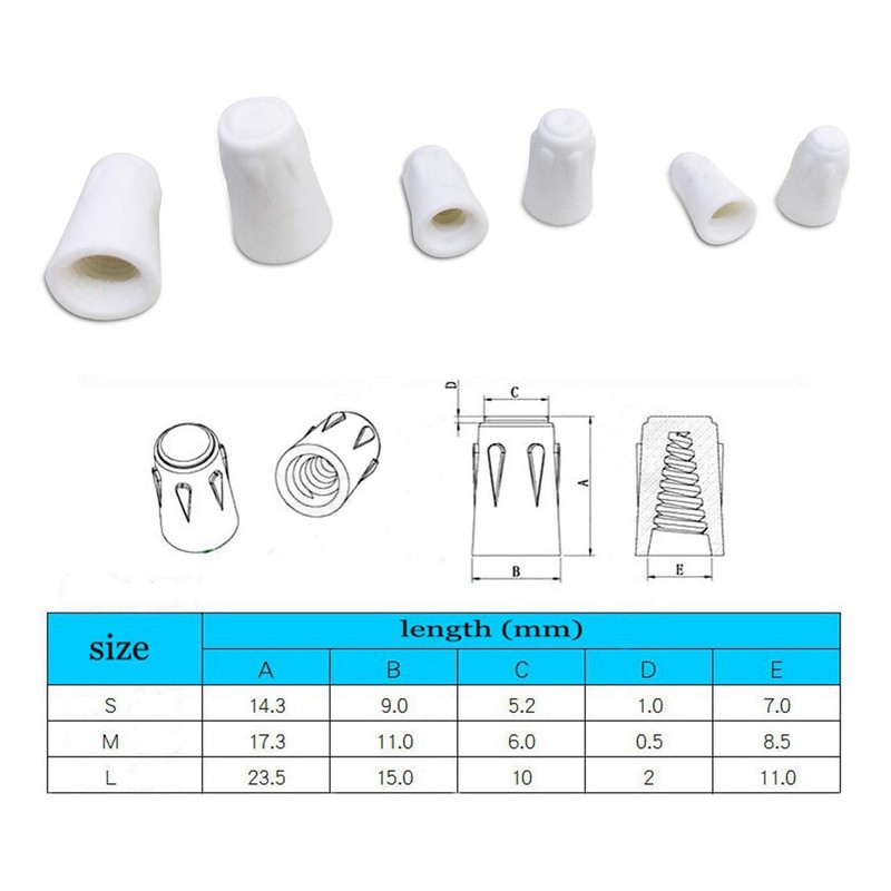 20 Pack Ceramic Wire Connector - Large 18-8AWG, High Heat