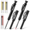 Hiboom 2 Pack Solid Carpenter Pencils with Pencil Cap and