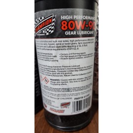 CHAMPION HIGH PERFORMANCE 80W-90 GEAR LUBRICANT GL-5 ~ 32 fl. oz.