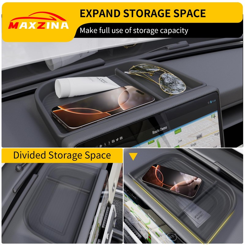 Maxzina Dashboard Storage Organizer Compatible with 2025 Maverick Silicone Dash