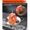 Dallden BBQ Vertical Skewer -Al Pastor Skewer Vertical Rotisserie Vertical