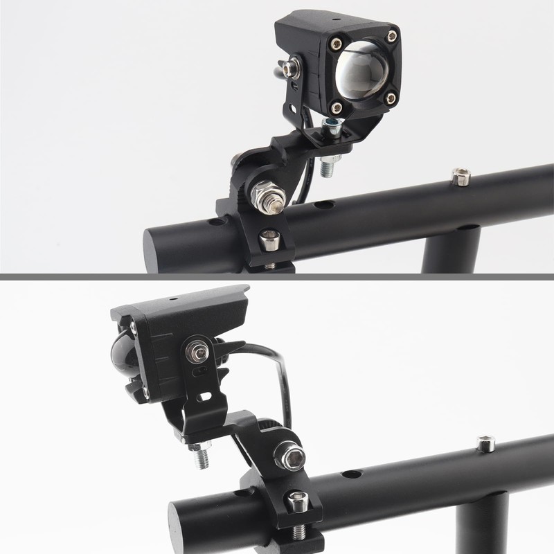 Motorcycle Light Bar Mount Brackets CNC Aluminum Fork Tube Clamps