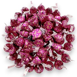 Hershys Rainbow Brownie Kisses -1.5 lbs Purple Foil With Rainbows Individually Wrapped Kisses for Holidays, Events, and Sharing- Milk Chocolate with Brownie Flavored Creme and Colored Sprinkles(24 oz)