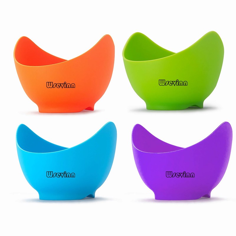 Poached Egg Cooker, Egg Poachers Silicone Egg Poacher Cups with