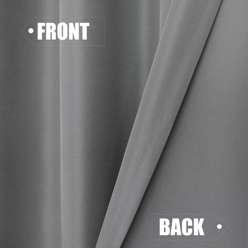 BONZER Extra Wide Waterproof Outdoor Curtains for Patio Heavy Privacy