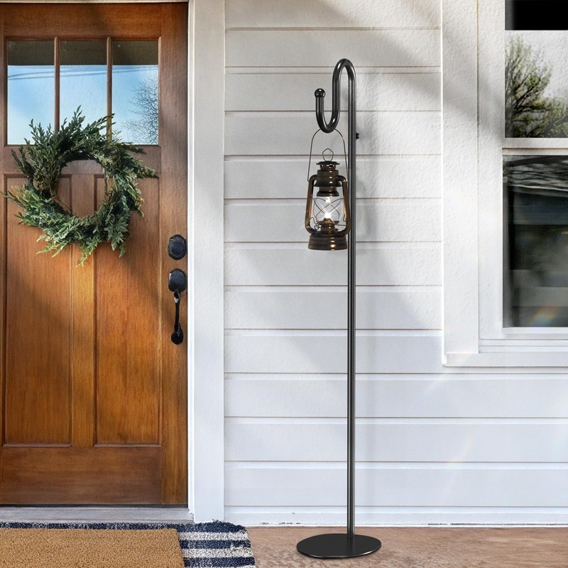 74" Shepherds Hook Stand for Plant: Hanging Bird Feeders, Plants,