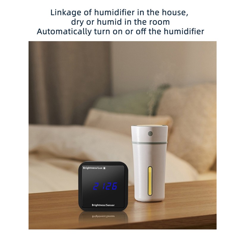 Tuya ZigBee Intelligent Light Detector Temperature & Humidity Sensor with
