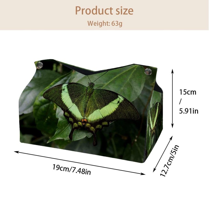 2 Pack Tissue Box Cover Holder, Frog Character Green Vector