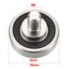 uxcell Bearing Roller with Threaded Rod 30x9mm M8x12mm for Sliding