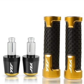 Motorcycle Grips Heavy Duty Motorcycle Handlebar Grips Ends For Yamaha R1 R3 R6 R125 YZF-R3 YZF-R6 YZF-R1 YZF-R25 MT07 MT-07 Motorcycle Handlebar (Color: D)