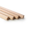 10 Pcs, 1/4" X 36" Oak Wood Dowels Mix of