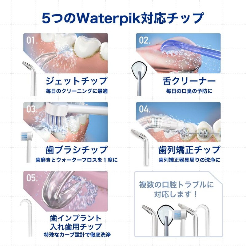 Waterpik Zungenreiniger fürWP-100E4 und WP-450E4 (2 Stck.)
