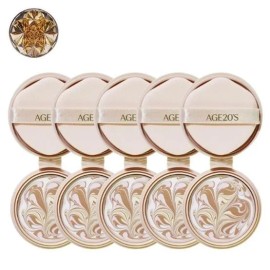 AGE2WENNESS [Age20s] Age20S Essence Cover Pact Edition Refill... Royal Gold No. 21 Refill 5pcs / [에이지투웨니스] 에이지20S 에센스 커버 팩트 에디션 리... 로얄골드 21호 리필5개