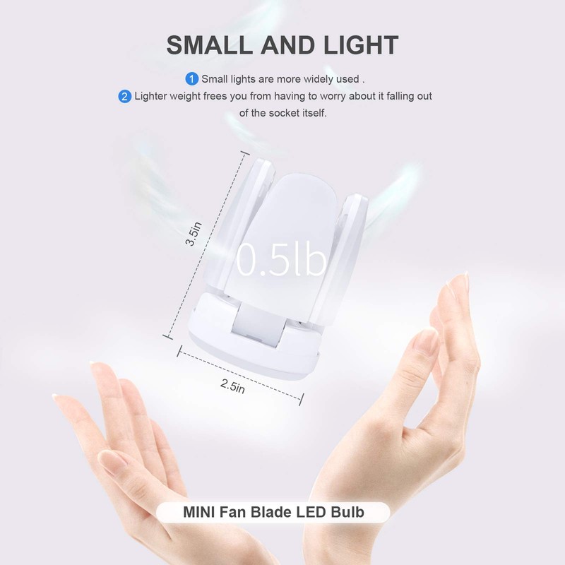 Rieyue 2 Pack LED Light Bulb 35 Watt (150W Equivalent),