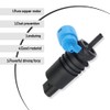 MACHSWON Black Windshield Washer Pump Double Hole Car Windshield Wiper